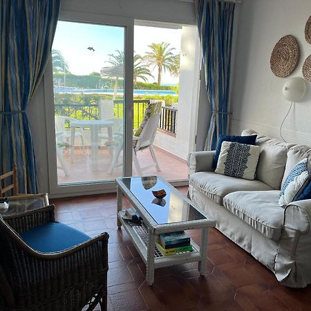 Sea & Pool View Garden Apartment Las Palmeras Nerja Bagian luar foto