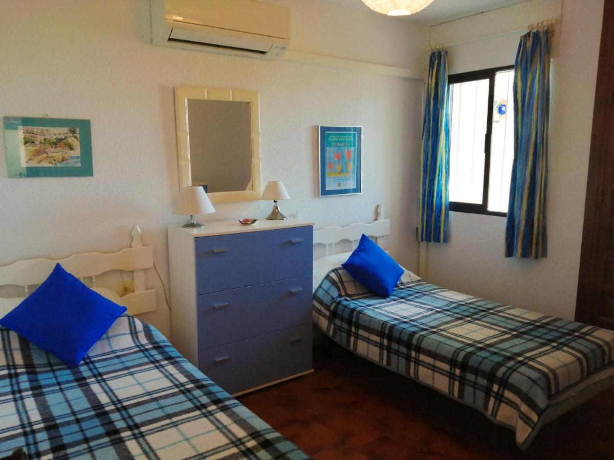 Sea & Pool View Garden Apartment Las Palmeras Nerja Bagian luar foto